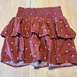 Cat and Jack Ruffled floral skirt